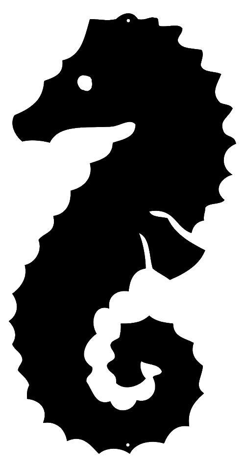 Sea Horse Silhouette 9×18
