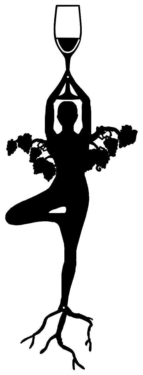 Wine Lady Silhouette Vintage Style Metal Sign 12 × 33