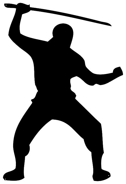 Ninja Man Silhouette 21.5×32