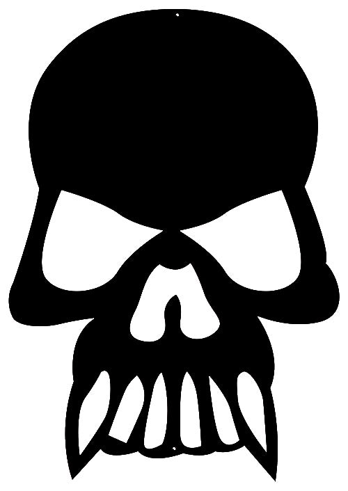 Skull Silhouette 16.5×23.5