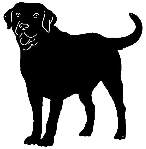 Labrador Retriever Dog Silhouette 22×23