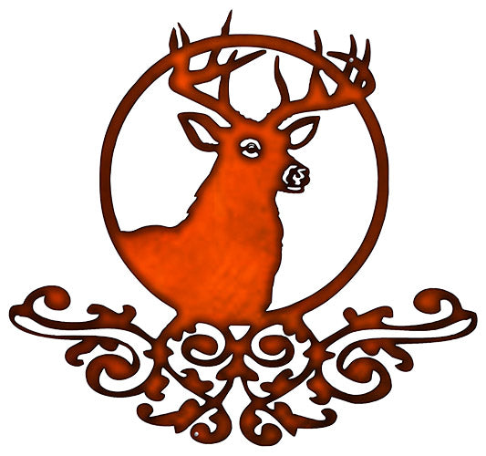 Deer With Filigree 22×24