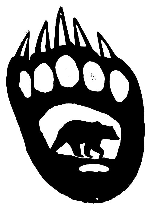 Bear Paw Silhouette 10.5×15