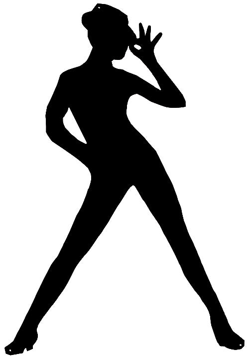 Sexy Lady Silhouette 23.5×34