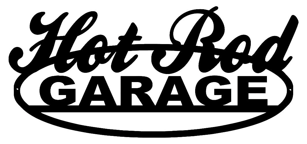 Hot Rod Garage Silhouette 10.5×23.5