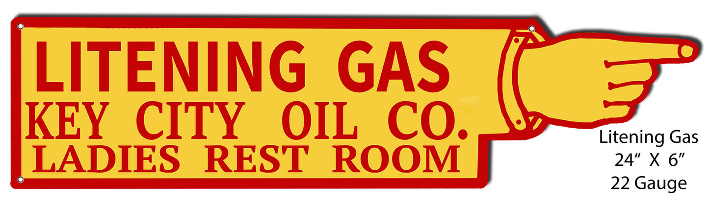 Litening Gas Ladies Restroom Garage 6×24