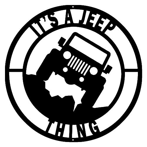Its A Jeep Thing Silhouette 14×14