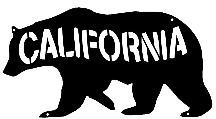 California Bear Silhouette 7.5×14