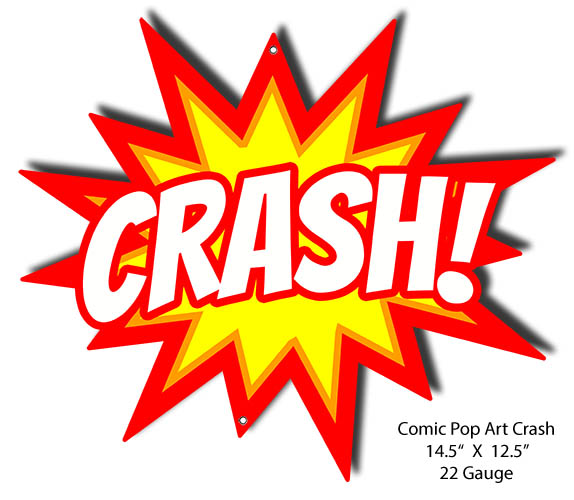 CRASH Comic Pop Art 12.5×14.5
