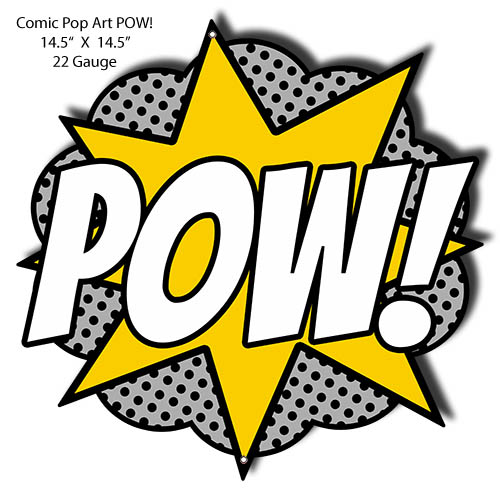 POW Comic Pop Art 14.5×14.5