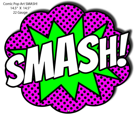 SMASH Comic Pop Art 12.5×14.5