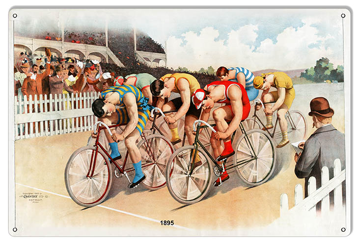 Bicycle Race Year 1895 12×18