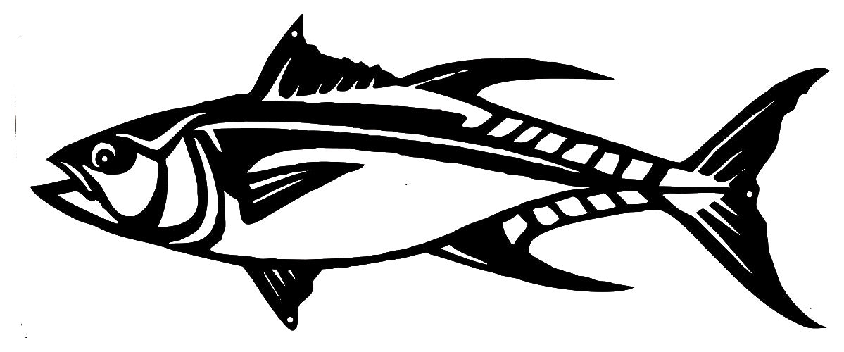 Fish Silhouette 11.9×29.7