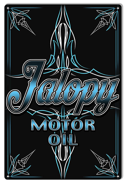 Jalopy Motor Oil 12×18