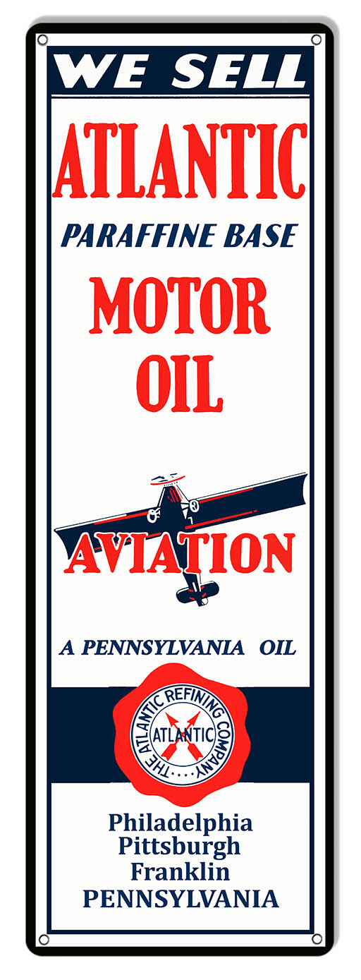 Atlantic Motor Oil Aviation 8×24