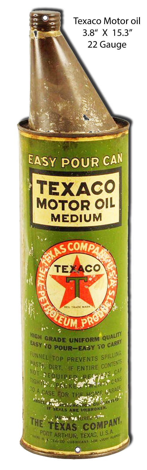 Texaco Motor Oil 3.8×15.3