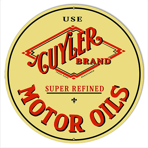 Cuyler Motor Oils Gas And Motor Oil 14×14