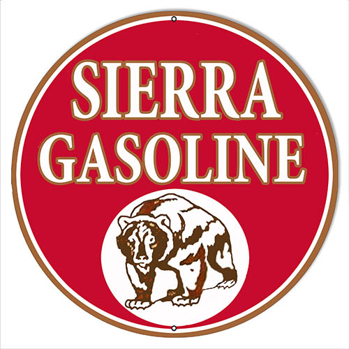 Sierra Gasoline Vintage Style Metal Sign 14 x 14