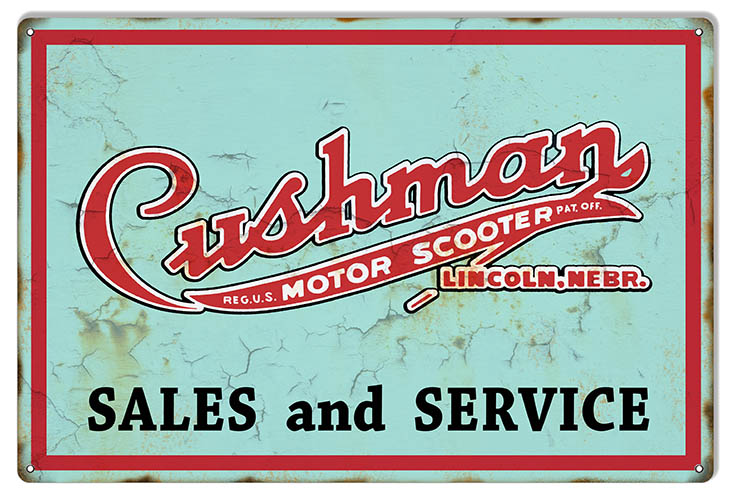 Cushman Motor Scotter 12×18