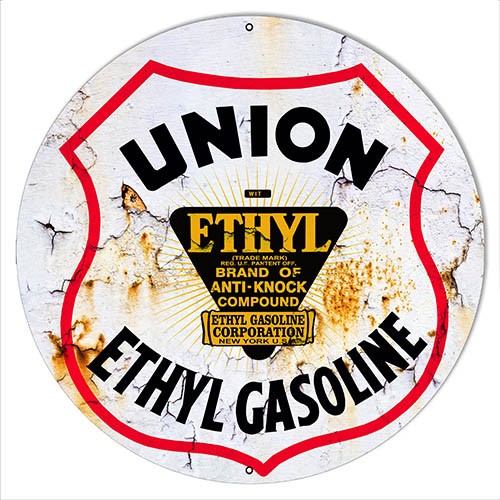 Union Ethyl Gasoline Vintage Style Metal Sign 24 x 24