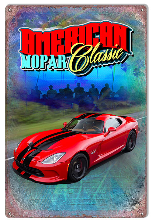 American Mopar Classic Sports Car 12×18