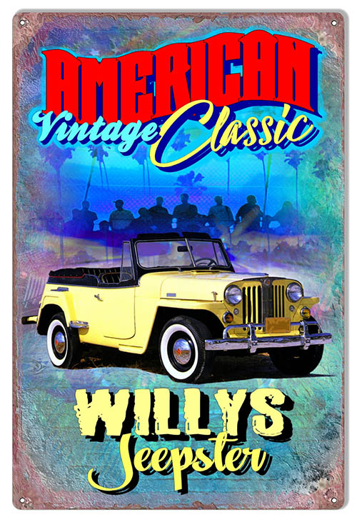 American Classic Willys Jeepster 12×18