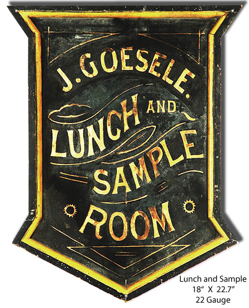 J. Guesele Lunch and Sample Room 18×22.7