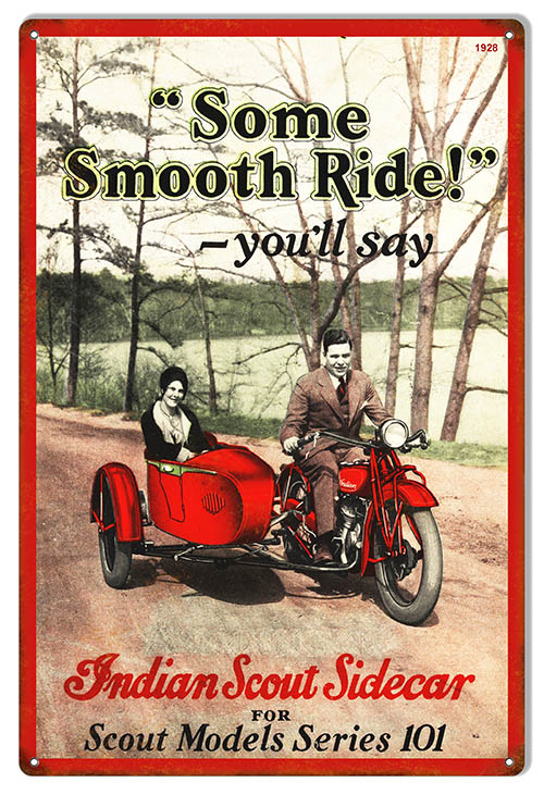 Indian Motorcycle Indian Scout Side Car 12×18