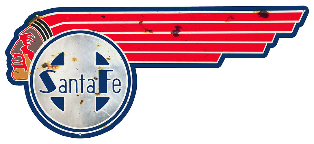Santa Fe Railroad 10.4×24