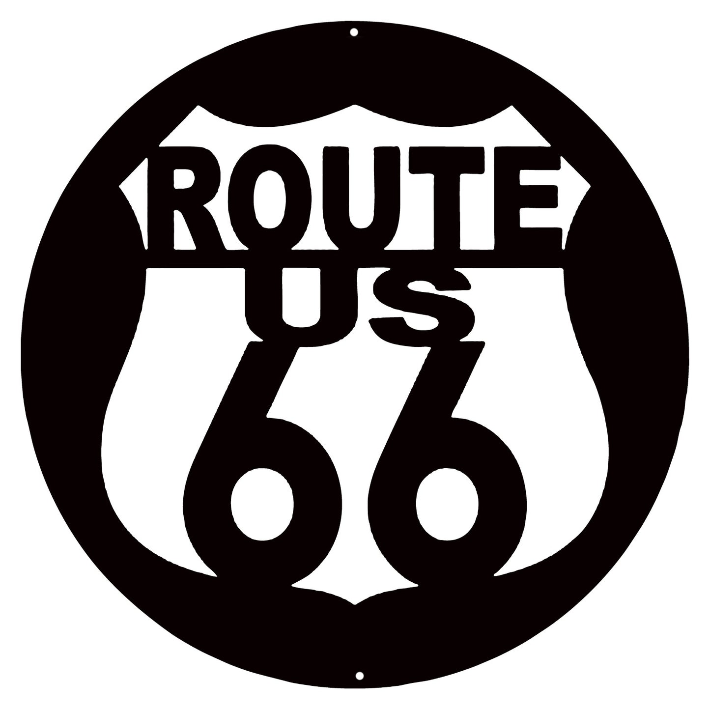 Route 66 US Silhouette 16×16