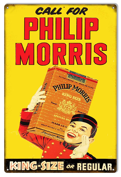Philip Morris Cigarette Cigar 16×24
