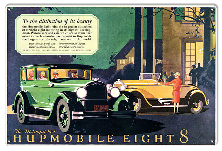 Humpmobile Eight Vintage Style Metal Sign 16 x 24