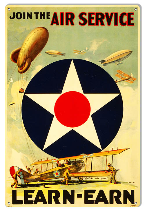 Join The Air Service Military 16x24