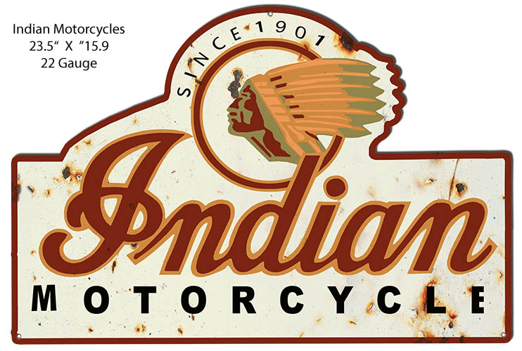 Indian Motorcycle Garage 15.9×23.5