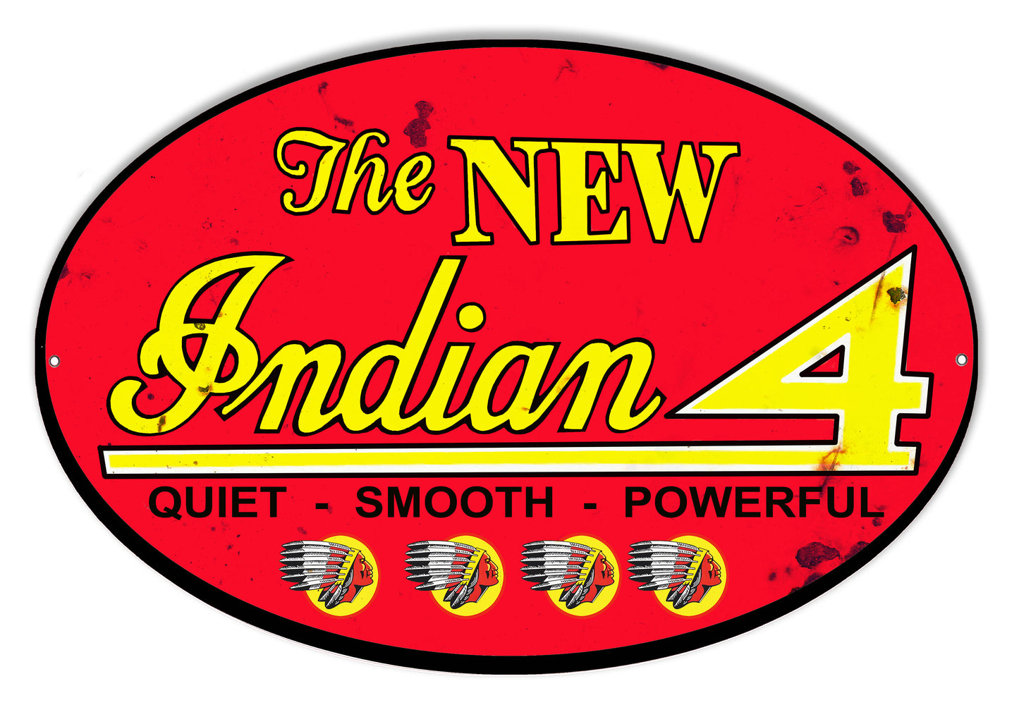 New Indian Motorcycle Vintage Style Metal Sign 9 x 14