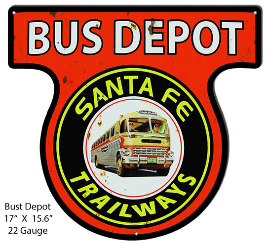 Santa Fe Trailways Bus Depot 15.6×17