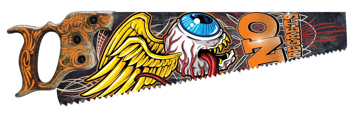 No Regrets Flying Eyeball 7 X 24