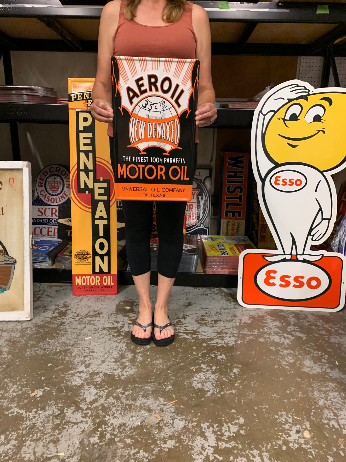 Aeroil Vintage Style Metal Sign