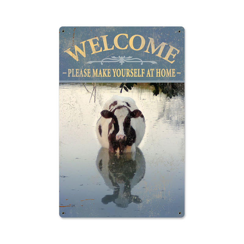 WELCOME COW 18 x 12