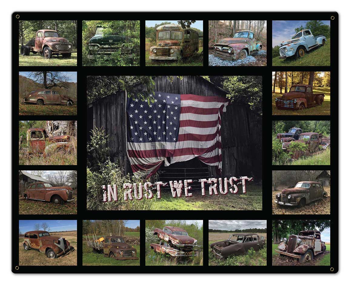 RUSTY CARS 30 x 24
