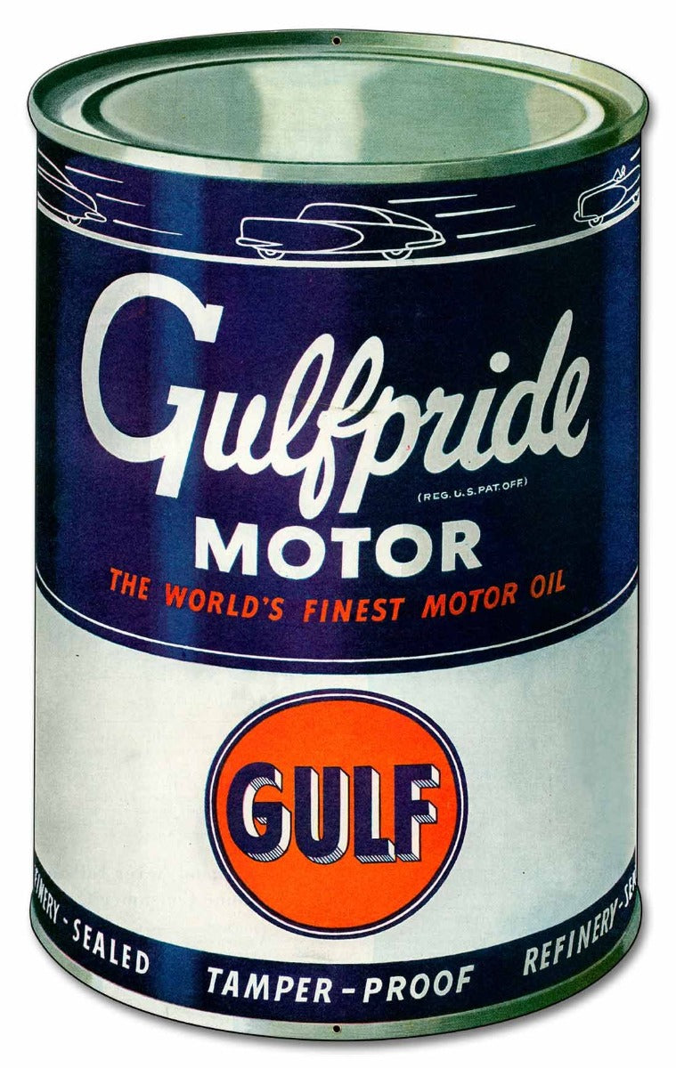 GULF MOTOR OIL 14 x 23