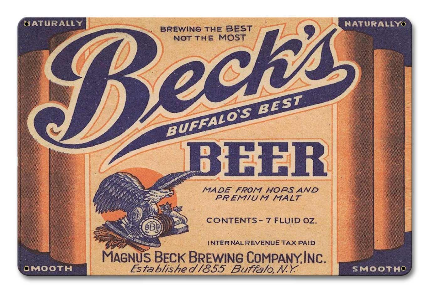 BECK'S BEER 18 x 12