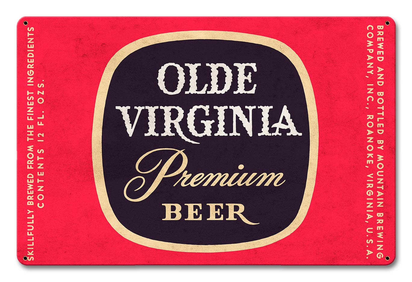 OLDE VIRGINIA BEER 18 x 12