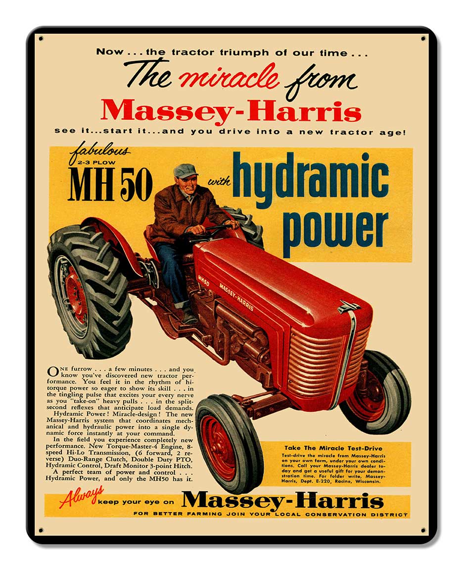 MASSEY HARRIS TRACTOR 12 x 15