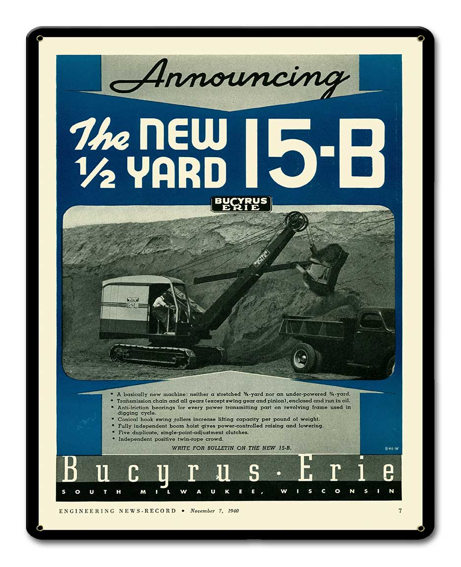 BUCYRUS ERIE 15-B 12 x 15