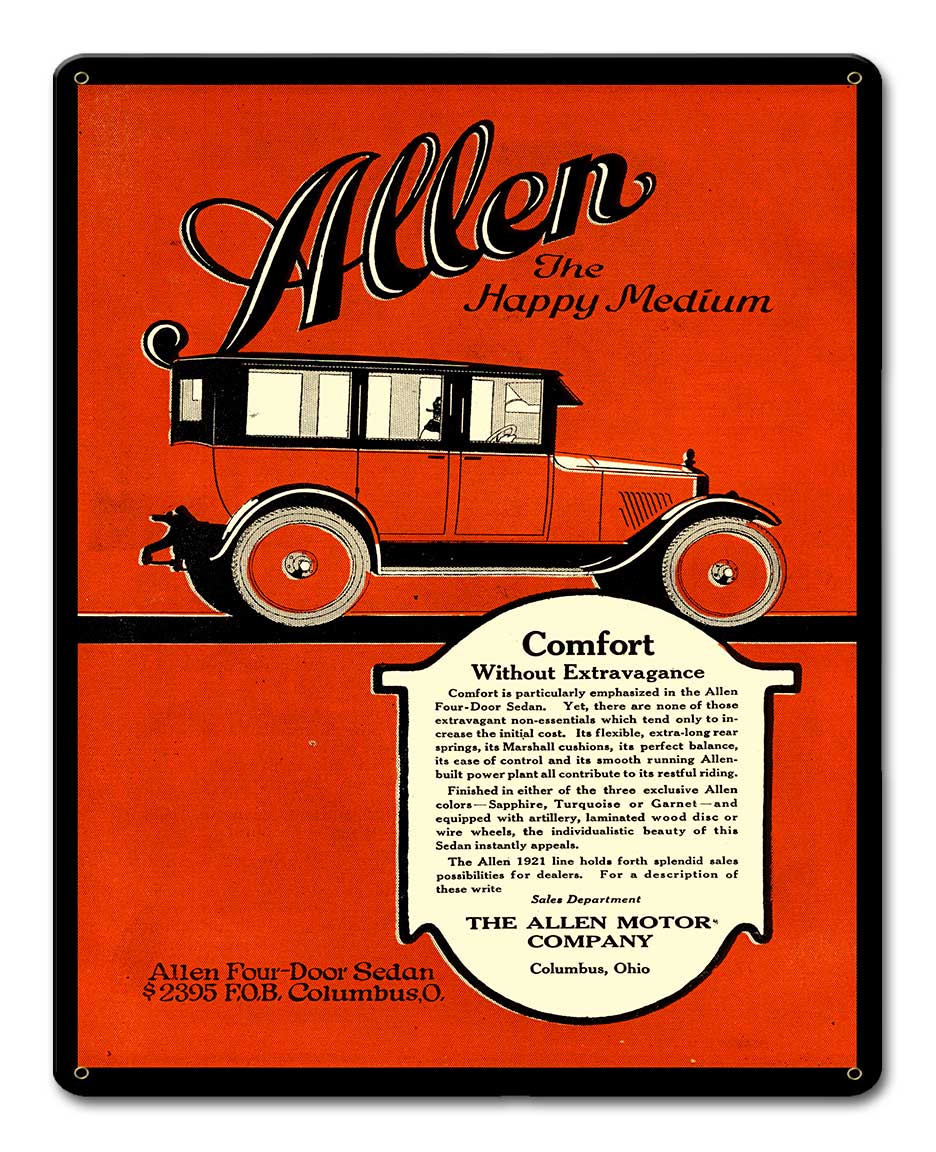 ALLEN SEDAN 1920 12 x 15