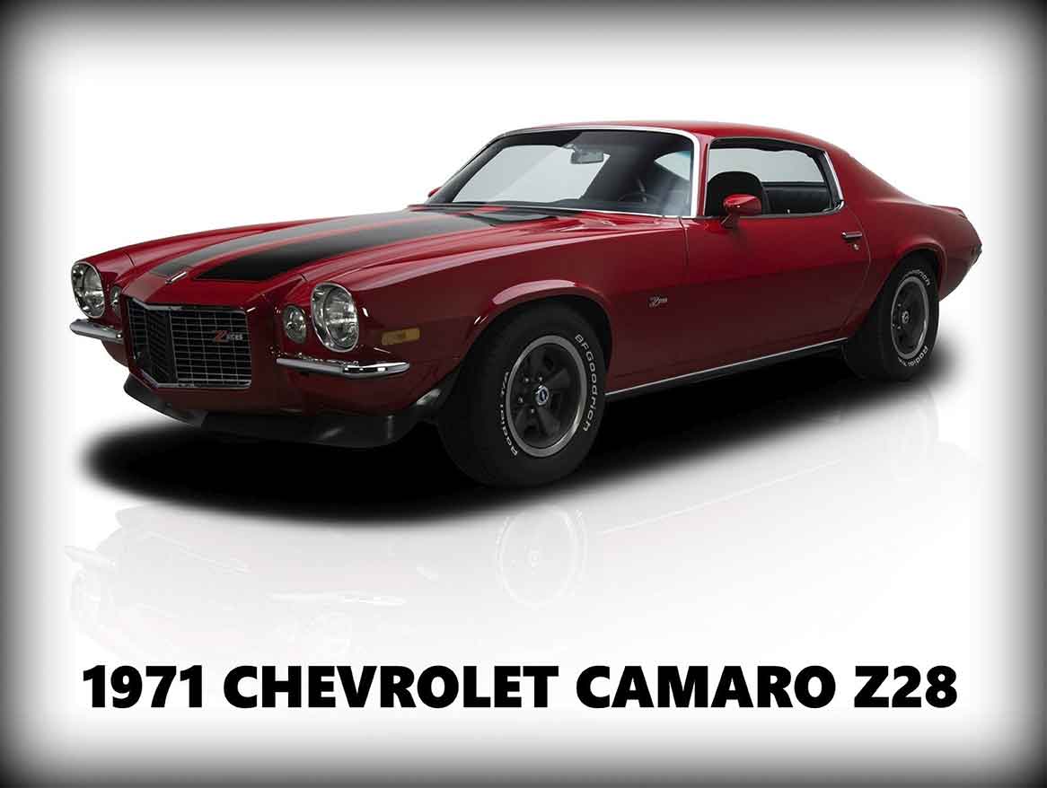 1971 CHEVROLET CAMARO Z28 16 x 12