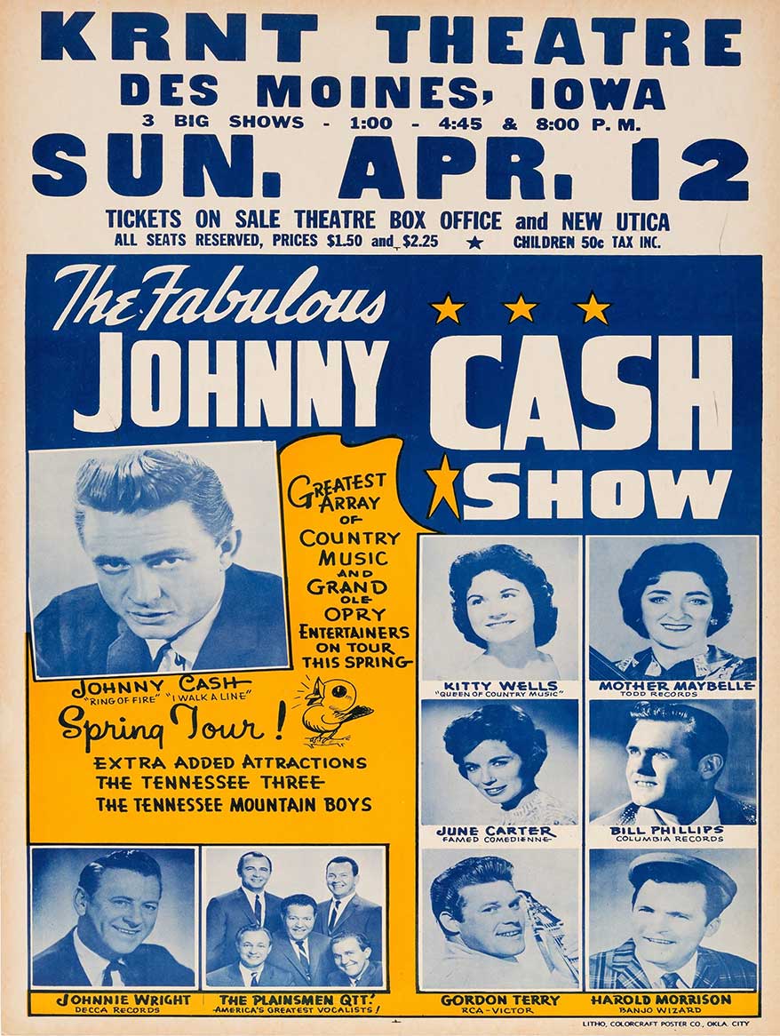 1964 JOHNNY CASH 12 x 16