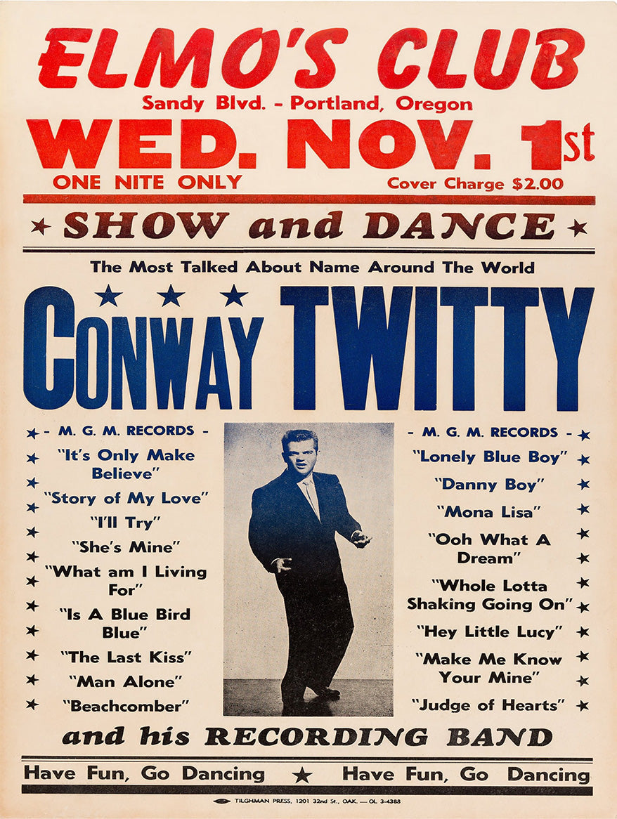 1961 CONWAY TWITTY 12 x 16