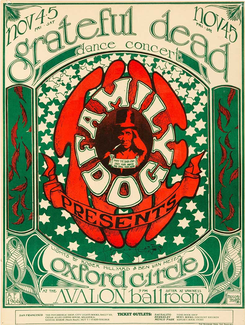 1966 GRATEFUL DEAD 12 x 16